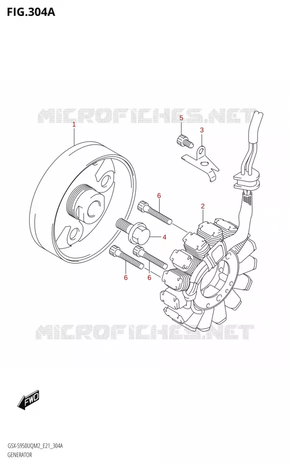 GENERATEUR Suzuki MOTO 950 GSX-S 2022  GSX-S950WQM2 (E21)