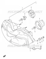 PHARE (MODELE W/X/Y/K1 E4,E18,E22,E25,E34) pour Suzuki TL-S 1000 1997