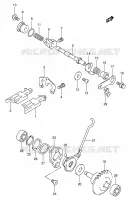 VALVE D'ECHAPPEMENT (MODELE K2/K3/K4) MOTEUR/TRANSMISSION 85 suzuki-moto RM 2005 DP024901