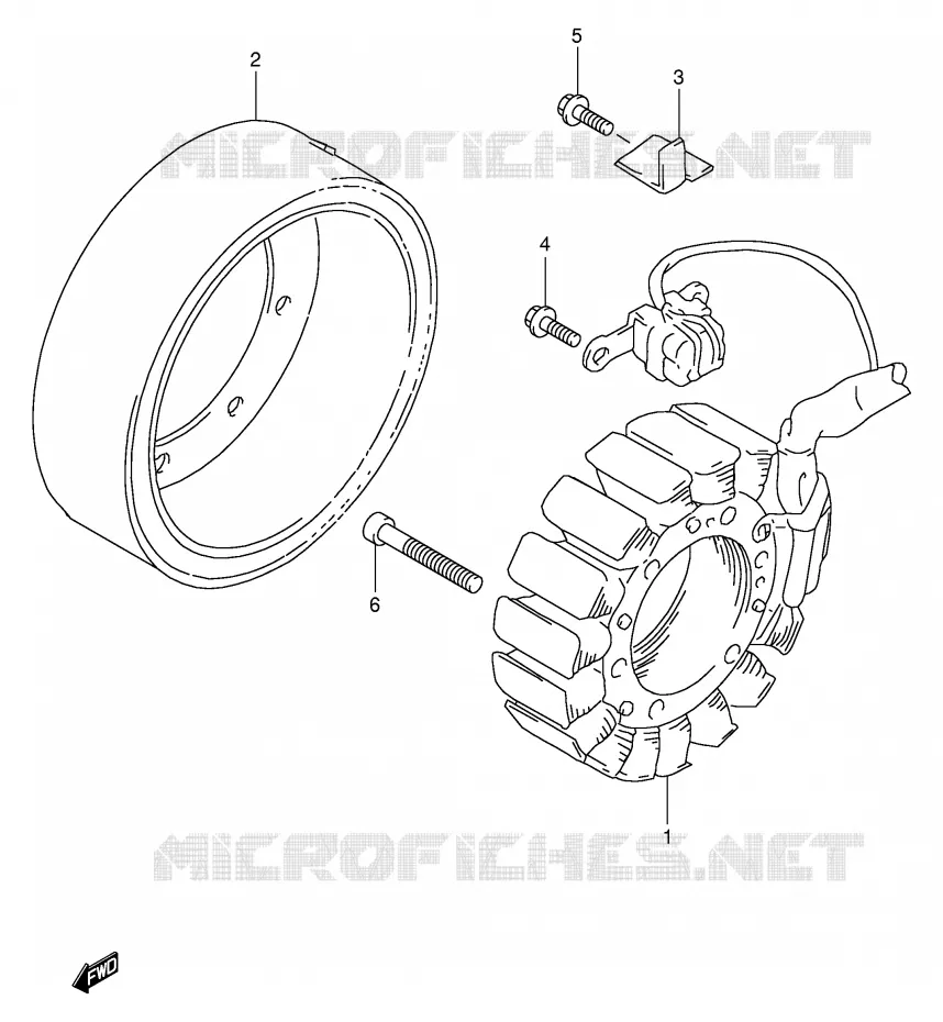 ALLUMAGE ROTOR - STATOR Suzuki MOTO 1000 TL-R 2002  TL1000RK2(E2)