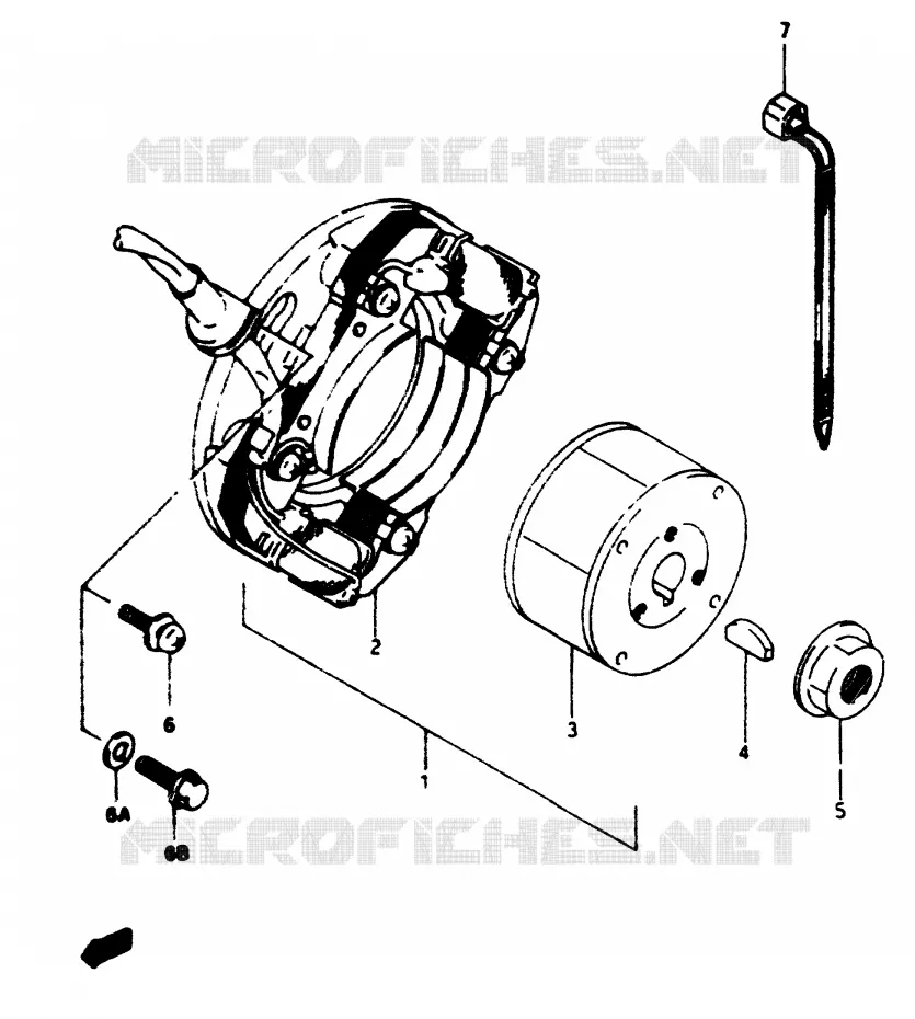 ALLUMAGE ROTOR - STATOR Suzuki MOTO 80 RM 1996  RM80T(T/V)