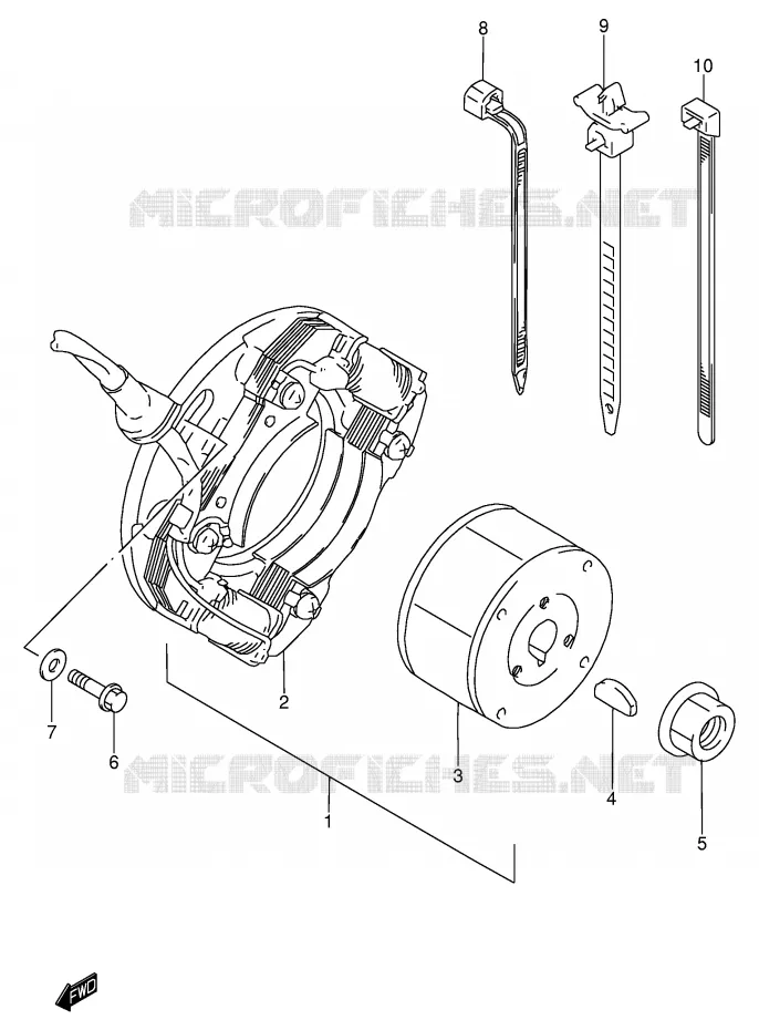 ALLUMAGE ROTOR - STATOR Suzuki MOTO 85 RM 2006  RM85LK6(P3/P28)