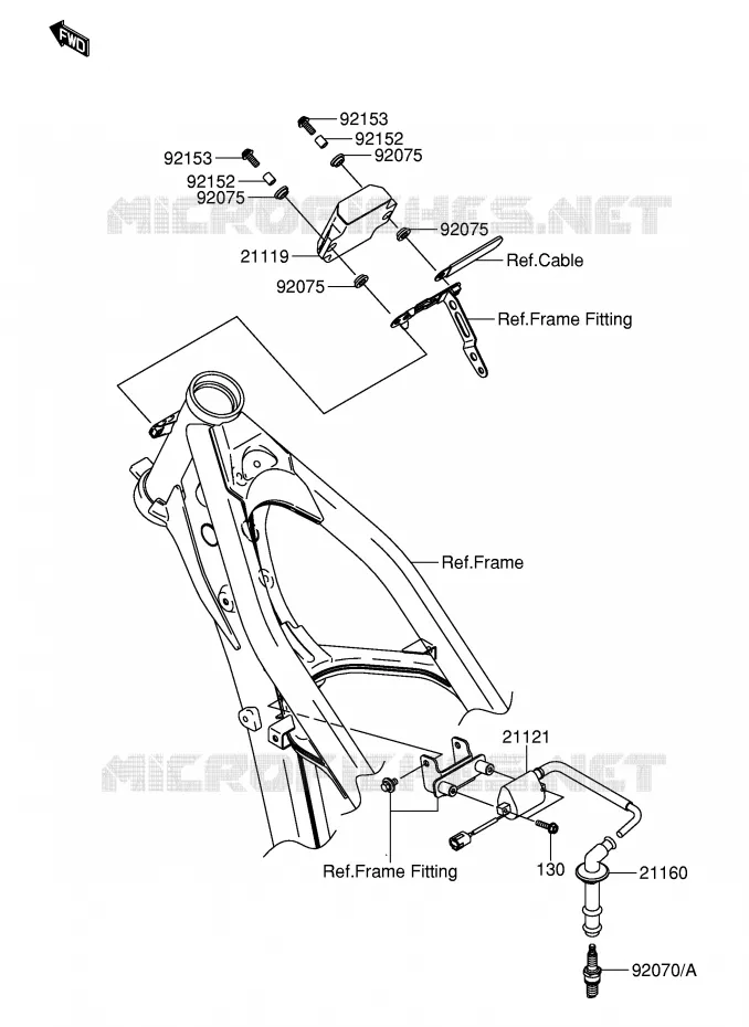 ALLUMAGE Suzuki MOTO 250 RM-Z 2004  RM-Z250K4(E24)