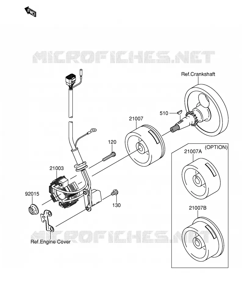 ALTERNATEUR Suzuki MOTO 250 RM-Z 2004  RM-Z250K4(E19)