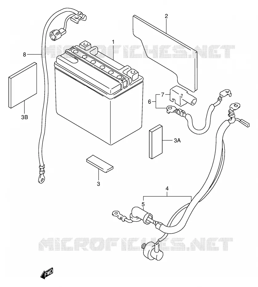 BATTERIE Suzuki MOTO 1000 TL-S 2001  TL1000SK1(E2)