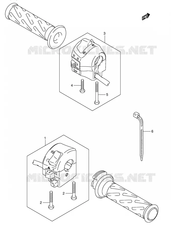 COMMODOS (SV1000S/S1/S2) Suzuki MOTO 1000 SV 2003  SV1000SK3(E2)