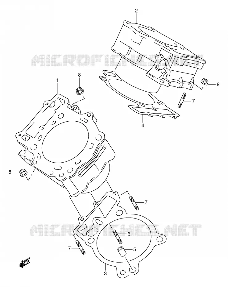 CYLINDRE Suzuki MOTO 1000 TL-R 2000  TL1000RY(E2)