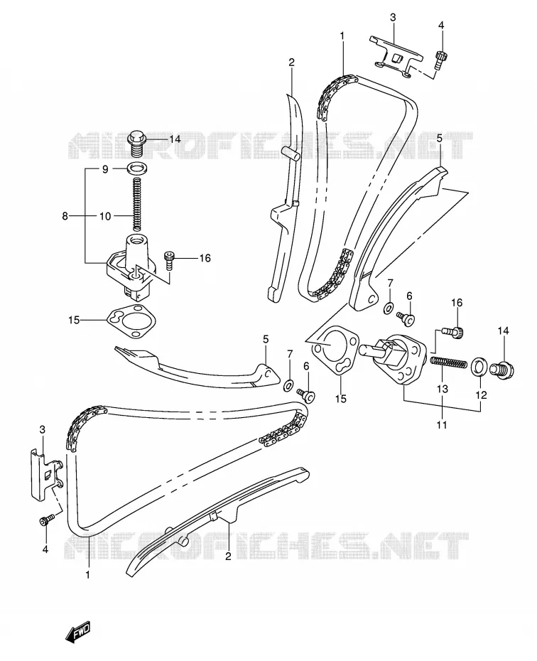 DISTRIBUTION (MODEL K5/K6/K7) Suzuki MOTO 650 SV 2006  SV650K6(E2)