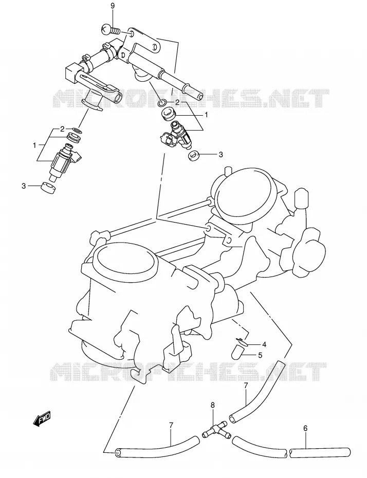 DURITE D'ESSENCE Suzuki MOTO 1000 SV 2004  SV1000U2K4(E2)