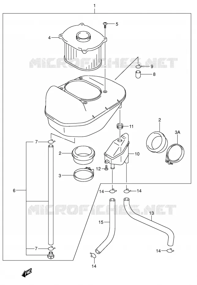 FILTRE A AIR Suzuki MOTO 650 SV-S 2000  SV650SUY(E2)