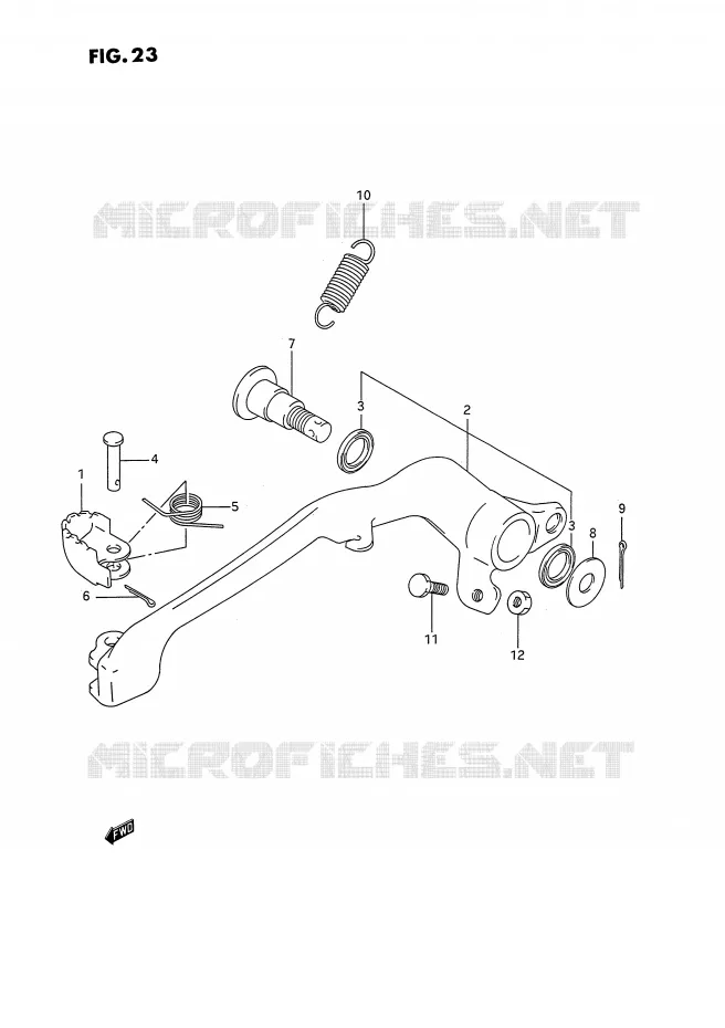 FREIN ARRIERE Suzuki MOTO 250 RMX 1994  RMX250RR(E1)