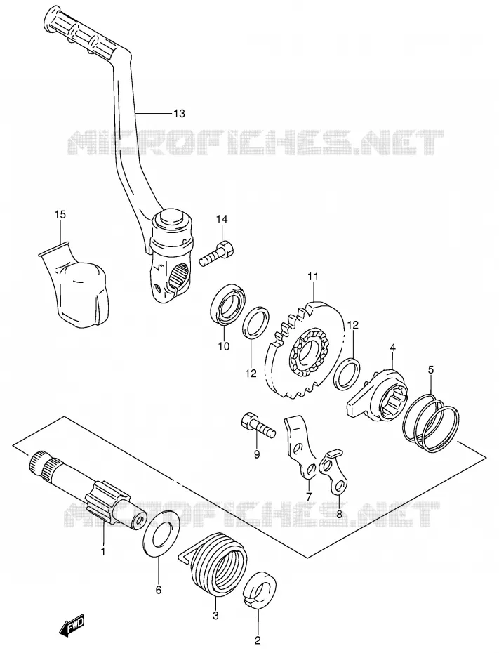 KICK Suzuki MOTO 85 RM 2005  RM85LK5(P3/P28)