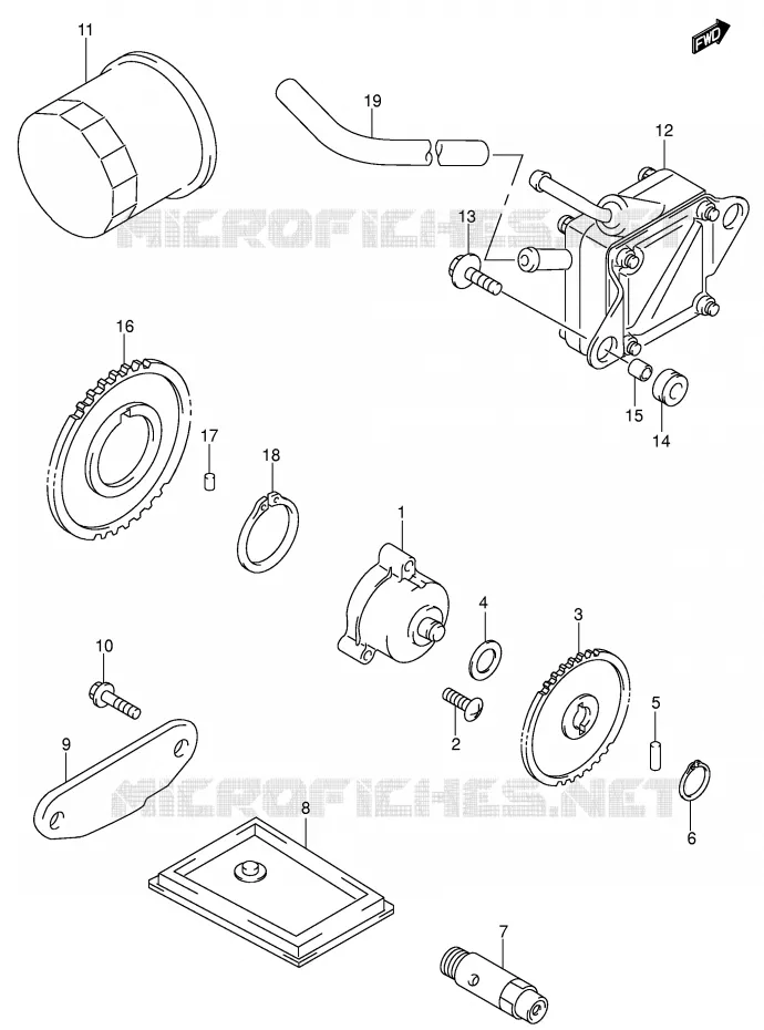 POMPE A HUILE - POMPE A ESSENCE Suzuki MOTO 650 SV-S 2002  SV650SK2(E2)
