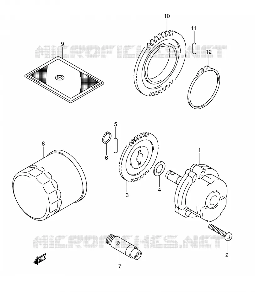 POMPE A HUILE Suzuki MOTO 1000 SV 2004  SV1000U2K4(E2)