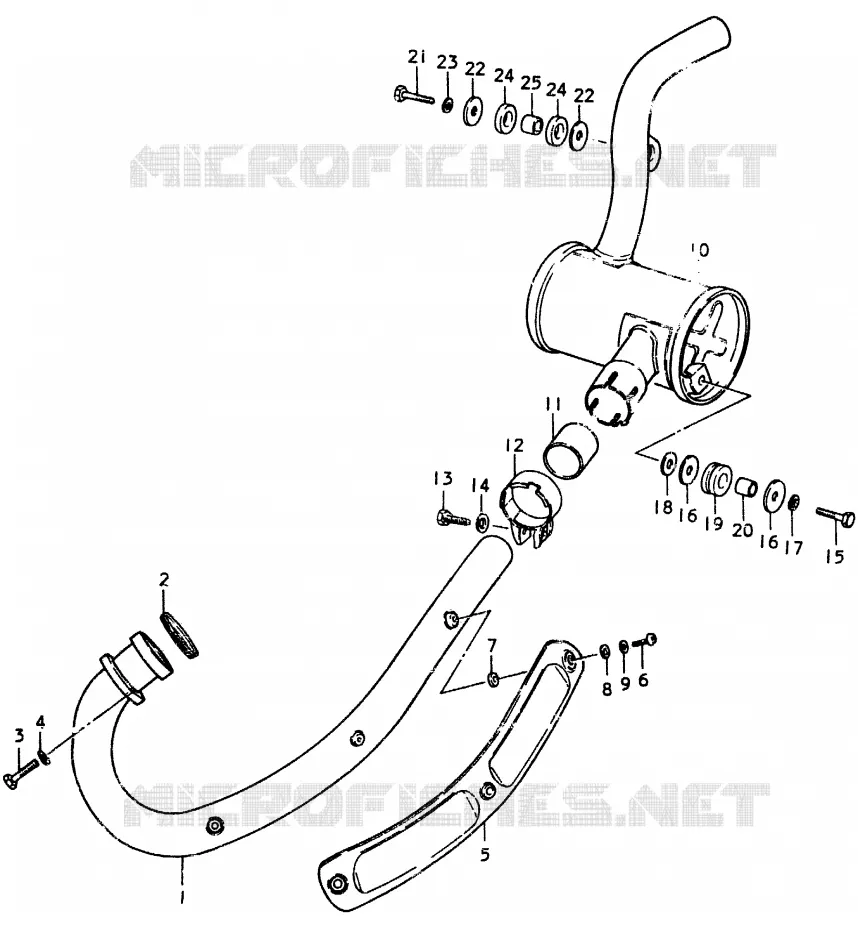 SILENCIEUX Suzuki MOTO 370 SP 1979  SP370N(C/N)