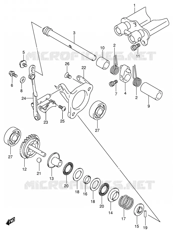 VALVE D'ECHAPPEMENT (MODELE K5/K6) Suzuki MOTO 85 RM 2004  RM85K4(P3/P28)