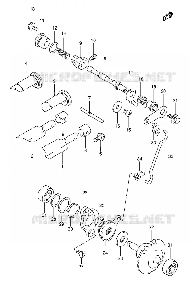 VALVE D'ECHAPPEMENT Suzuki MOTO 80 RM 2000  RM80XY(P2)
