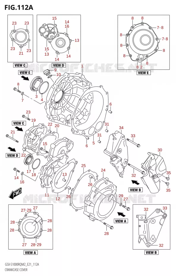 COUVERCLES DE CARTERS Suzuki MOTO 1000 GSX-S 2022  GSX-S1000RQ 2022 M2 (E21)
