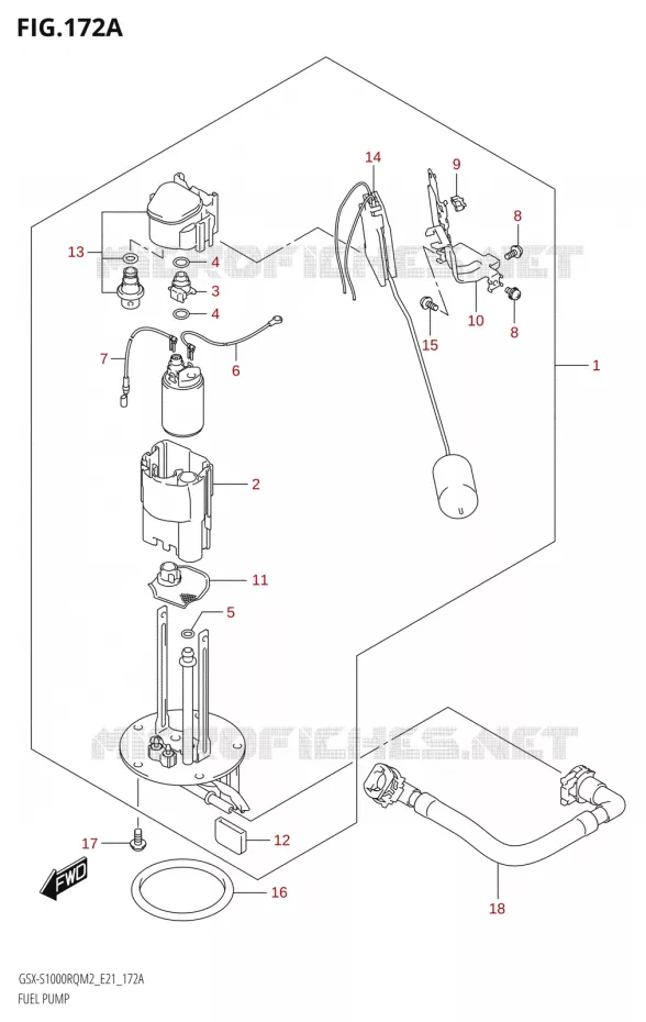 POMPE A ESSENCE Suzuki MOTO 1000 GSX-S 2022  GSX-S1000RQ 2022 M2 (E21)