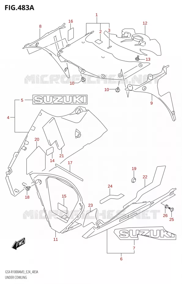 SABOT (GSX-R1000A) Suzuki MOTO 1000 GSX-R 2023  GSX-R1000A / GSX-R1000RA / GSX-R1000RZA M3 (E24)