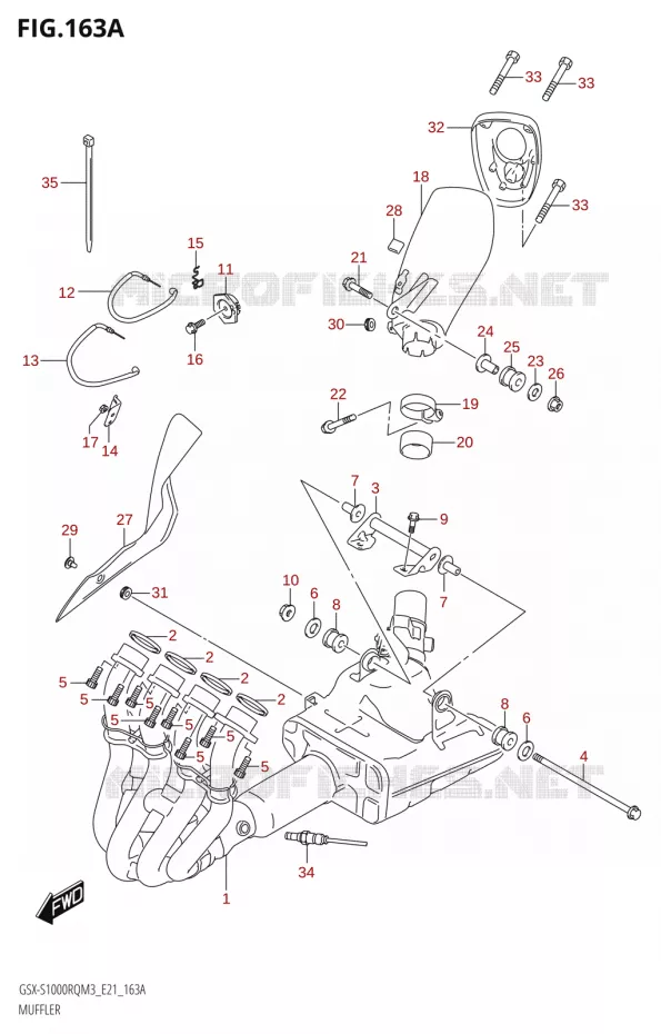 SILENCIEUX Suzuki MOTO 1000 GSX-S 2023  GSX-S1000RQ M3