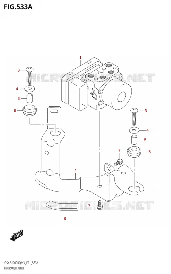 SYSTÈME ABS Suzuki MOTO 1000 GSX-S 2023  GSX-S1000RQ M3