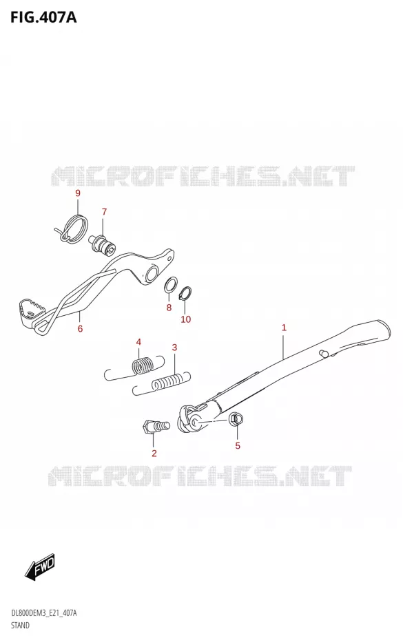BEQUILLE Suzuki MOTO 800 V-STROM 2023  DL800DERC M3 (E21)