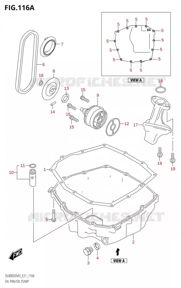 CARTER INFERIEUR - POMPE A HUILE Suzuki MOTO 800 V-STROM 2023  DL800DERC M3 (E21)