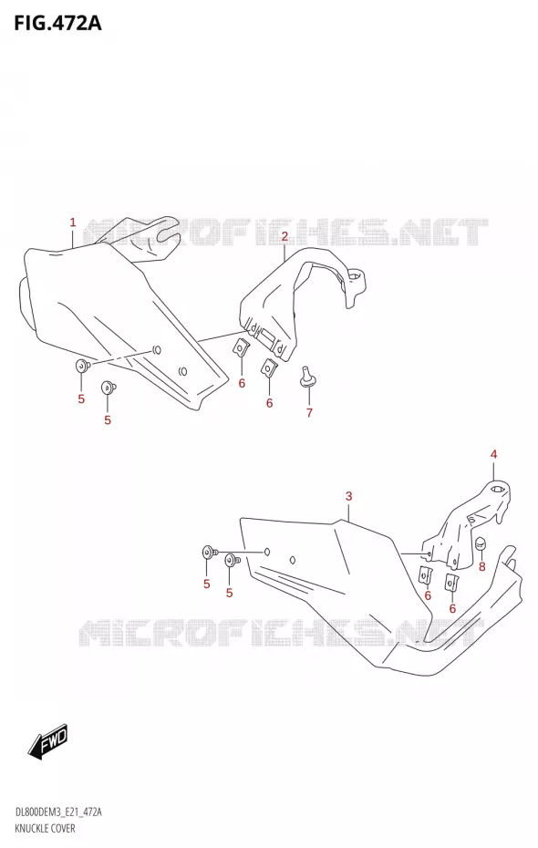 PROTEGES MAINS Suzuki MOTO 800 V-STROM 2023  DL800DEUC M3 (E21)