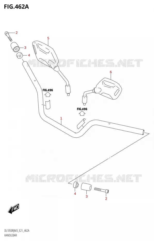 GUIDON (DL1050RJ) Suzuki MOTO 1050 V-STROM 2023  DL1050RJ M3 (E21)