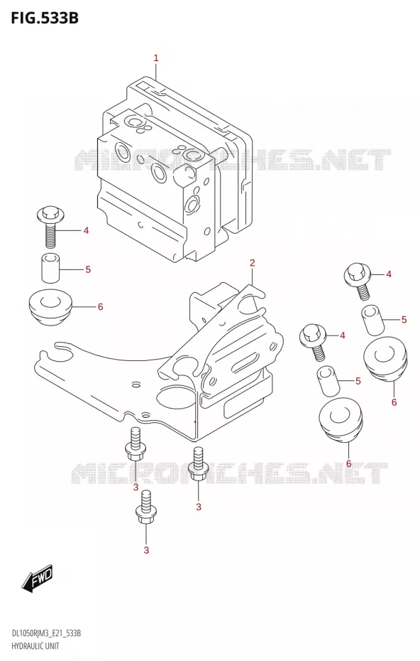SYSTÈME ABS (DL1050RJ) Suzuki MOTO 1050 V-STROM 2023  DL1050RJ M3 (E21)