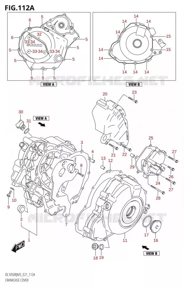 COUVERCLES DE CARTERS Suzuki MOTO 1050 V-STROM 2023  DL1050RR M3 (E21)