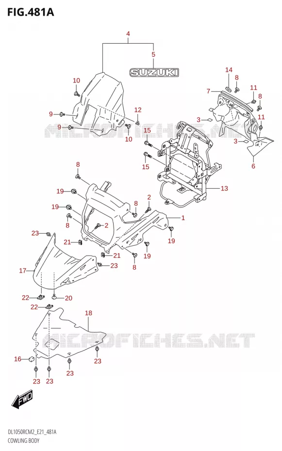 CARENAGES Suzuki MOTO 1050 V-STROM 2022  DL1050RC M2 (E21)