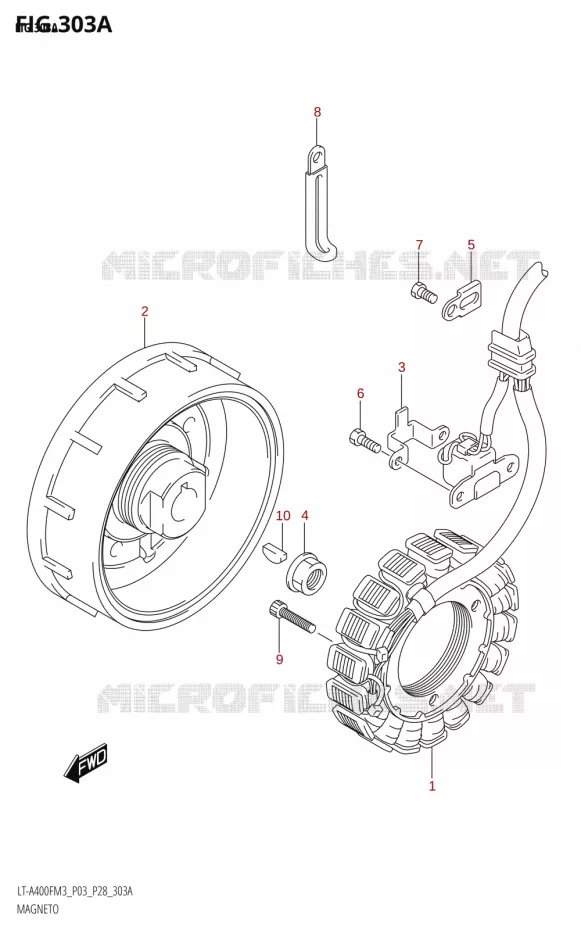 ALLUMAGE ROTOR - STATOR Suzuki QUAD 400 KINGQUAD 2023  LT-A400F M3 (P03)