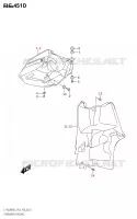 ENTOURAGE DE PHARE (P03) pour Suzuki KINGQUAD 400 2023