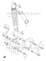 BIELLETTE DE SUSPENSION ARRIERE pour Suzuki DR-Z 250 2001