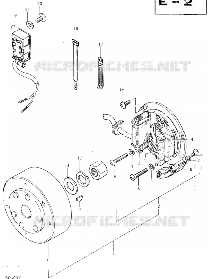 ALLUMAGE ROTOR - STATOR Suzuki MOTO 400 SP 1980  SP400T