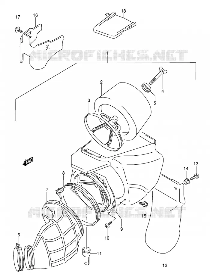 FILTRE A AIR Suzuki MOTO 250 RMX 1994  RMX250R(E1)