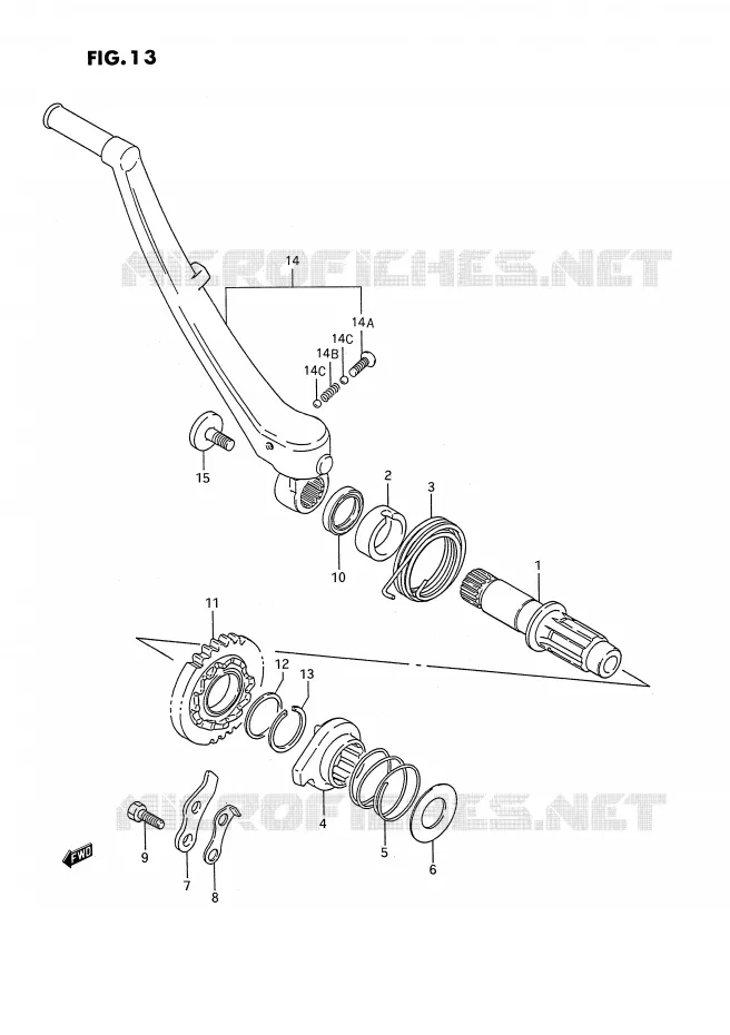 KICK Suzuki MOTO 250 RMX 1993  RMX250P(E3)