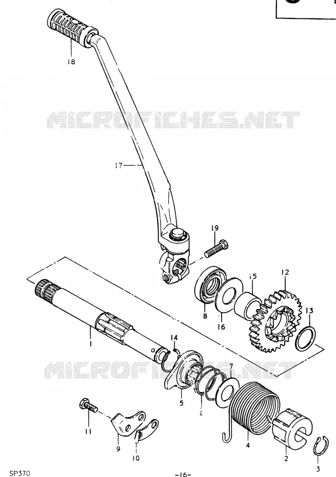 KICK Suzuki MOTO 370 SP 1978  SP370C(C/N)