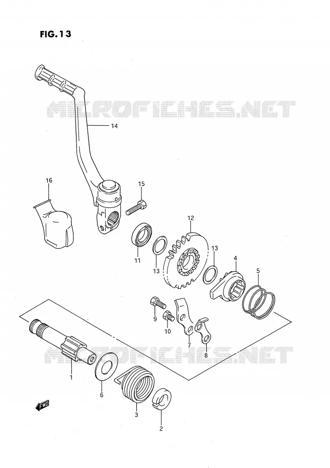 KICK Suzuki MOTO 80 RM 1986  RM80XG(E2)