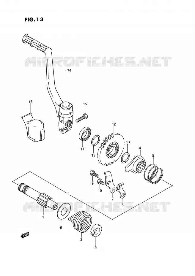 KICK Suzuki MOTO 80 RM 1987  RM80H(E3)