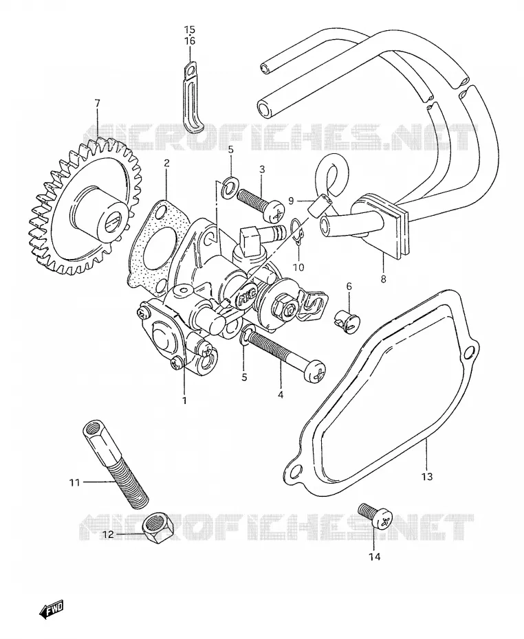 POMPE A HUILE Suzuki MOTO 50 Autres-modeles 2001  SMX50K1