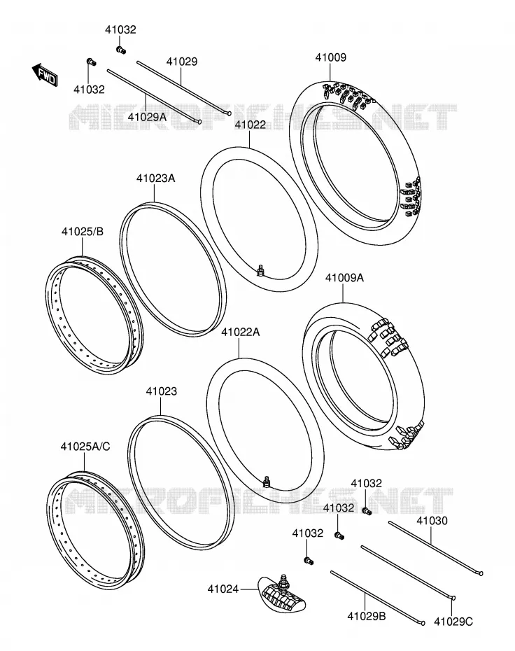 ROUE - PNEU Suzuki MOTO 60 RM 2003  RM60K3(E28)