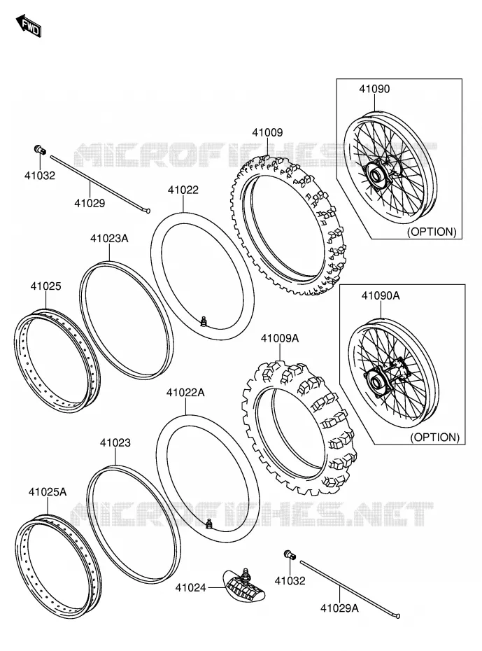 ROUE - PNEU Suzuki MOTO 65 RM 2003  RM65K3(E3)