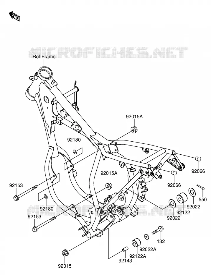 SUPPORT MOTEUR Suzuki MOTO 65 RM 2005  RM65K5(E24)