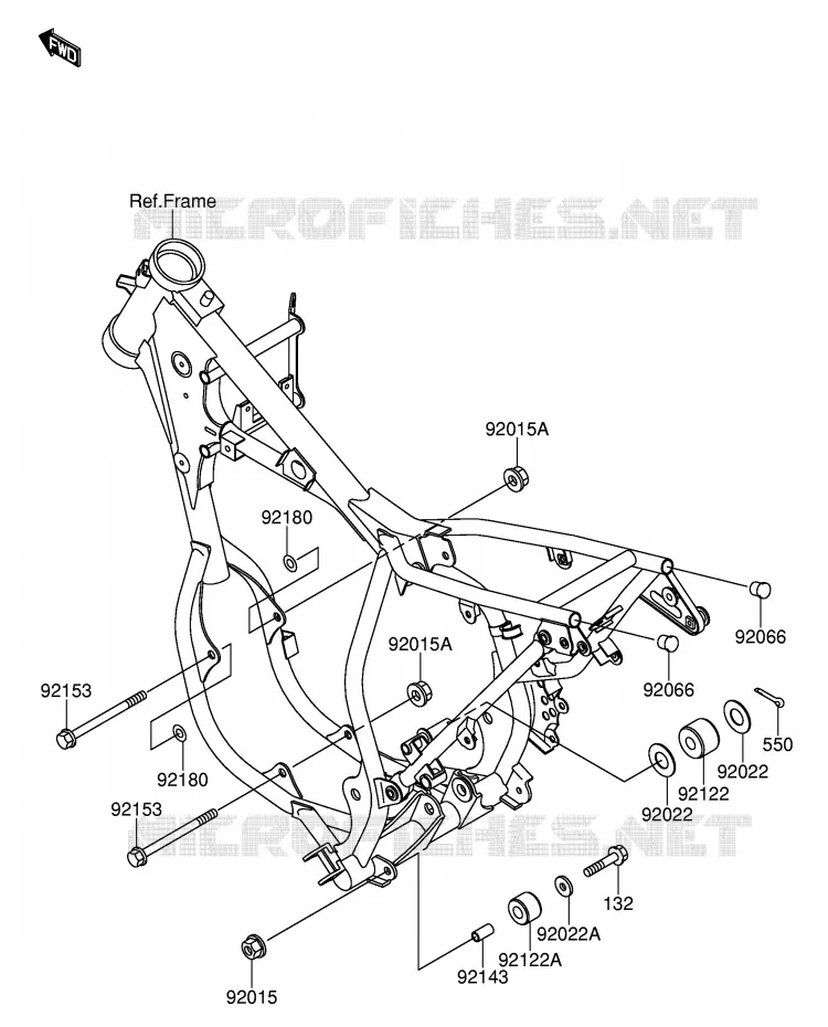 SUPPORT MOTEUR Suzuki MOTO 65 RM 2005  RM65K5(E28)