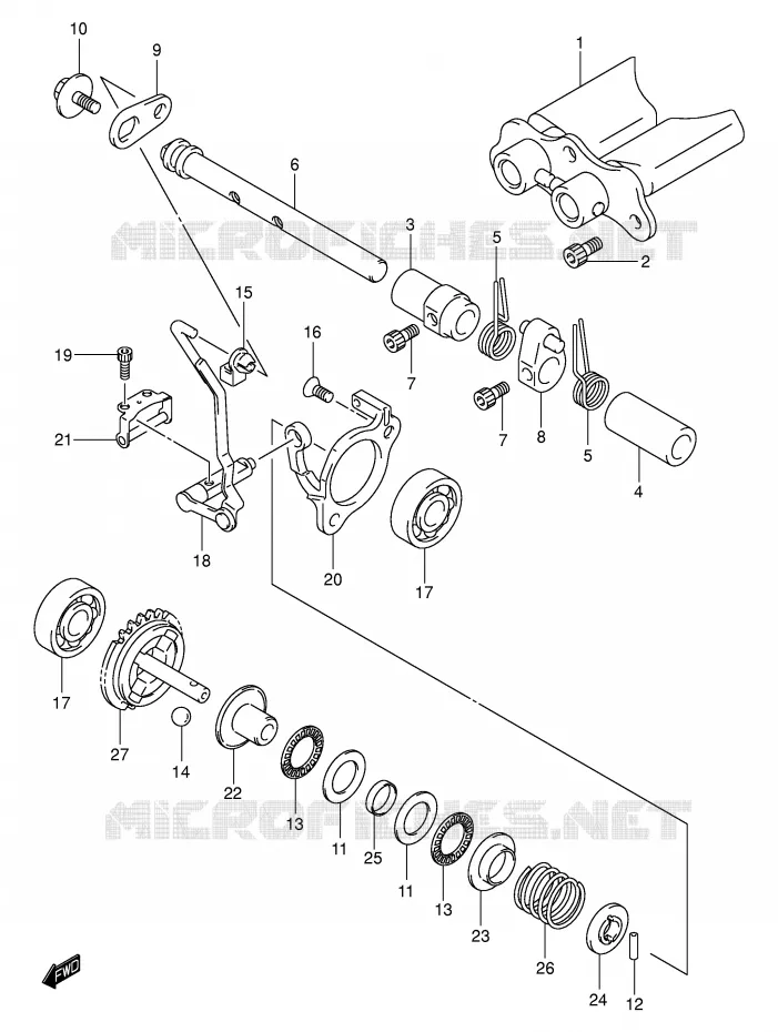 VALVE D'ECHAPPEMENT (MODELE K3) Suzuki MOTO 125 RM 2005  RM125K5(E3/E28)