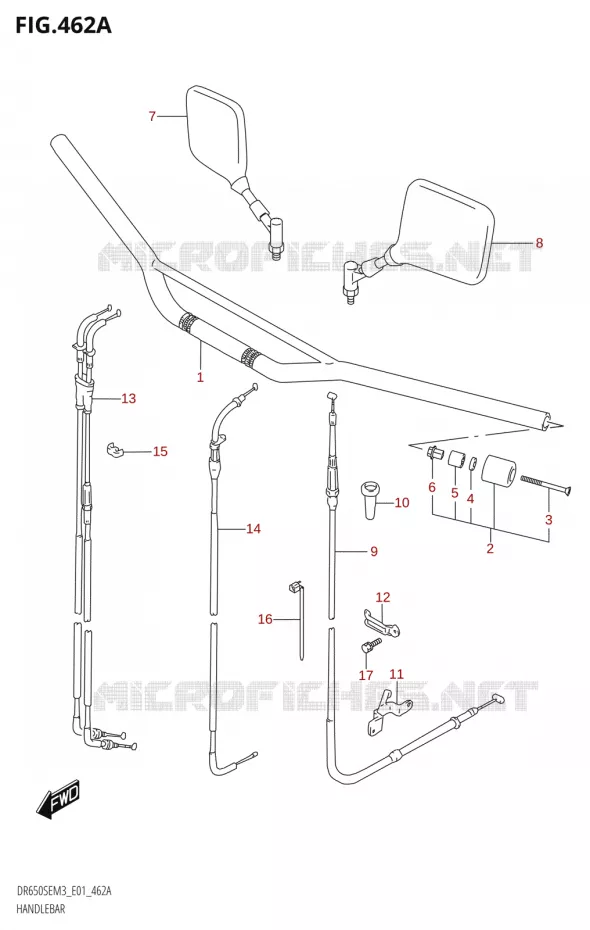 GUIDON Suzuki MOTO 650 DR 2023  DR650SE M3 (E01)