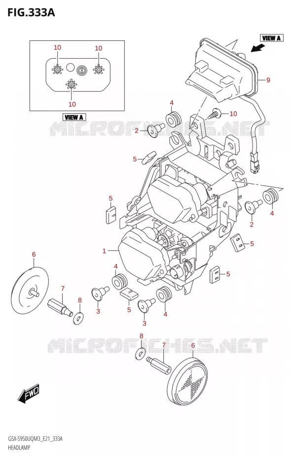 PHARE Suzuki MOTO 950 GSX-S 2023  GSX-S950WQM3 (E21)